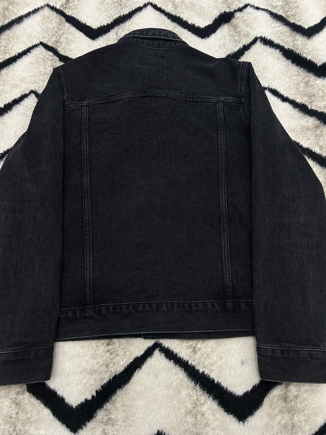 [M]유니폼브릿지 흑청 데님 트러커 자켓 상품이미지4