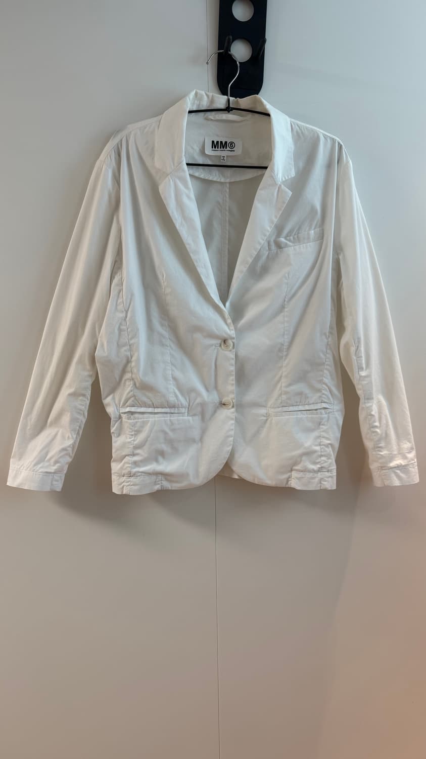 MM6 Margiela 마르지엘라 화이트 면 썸머 자켓 상품이미지2