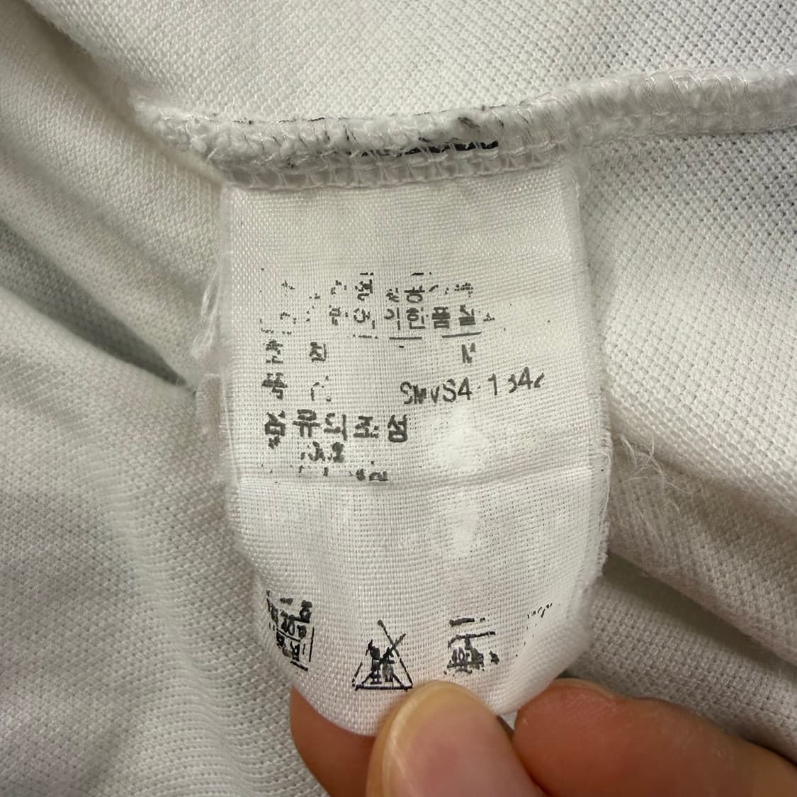 폴로 랄프로렌 화이트 흰검 빅포니 카라 PK 반팔 티 상품이미지6
