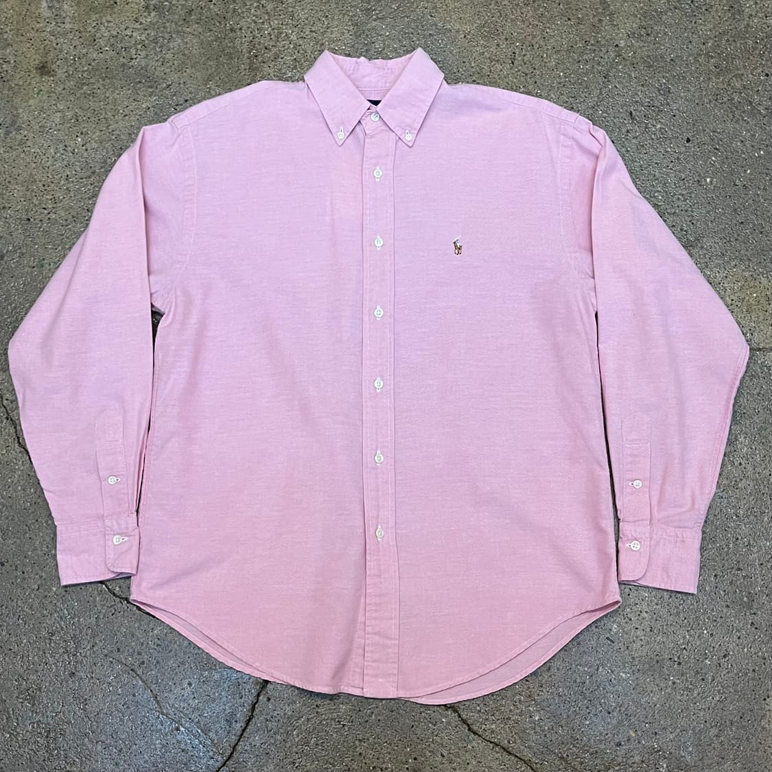 미국 빈티지 폴로 랄프로렌 핑크 긴팔 셔츠 상품이미지2