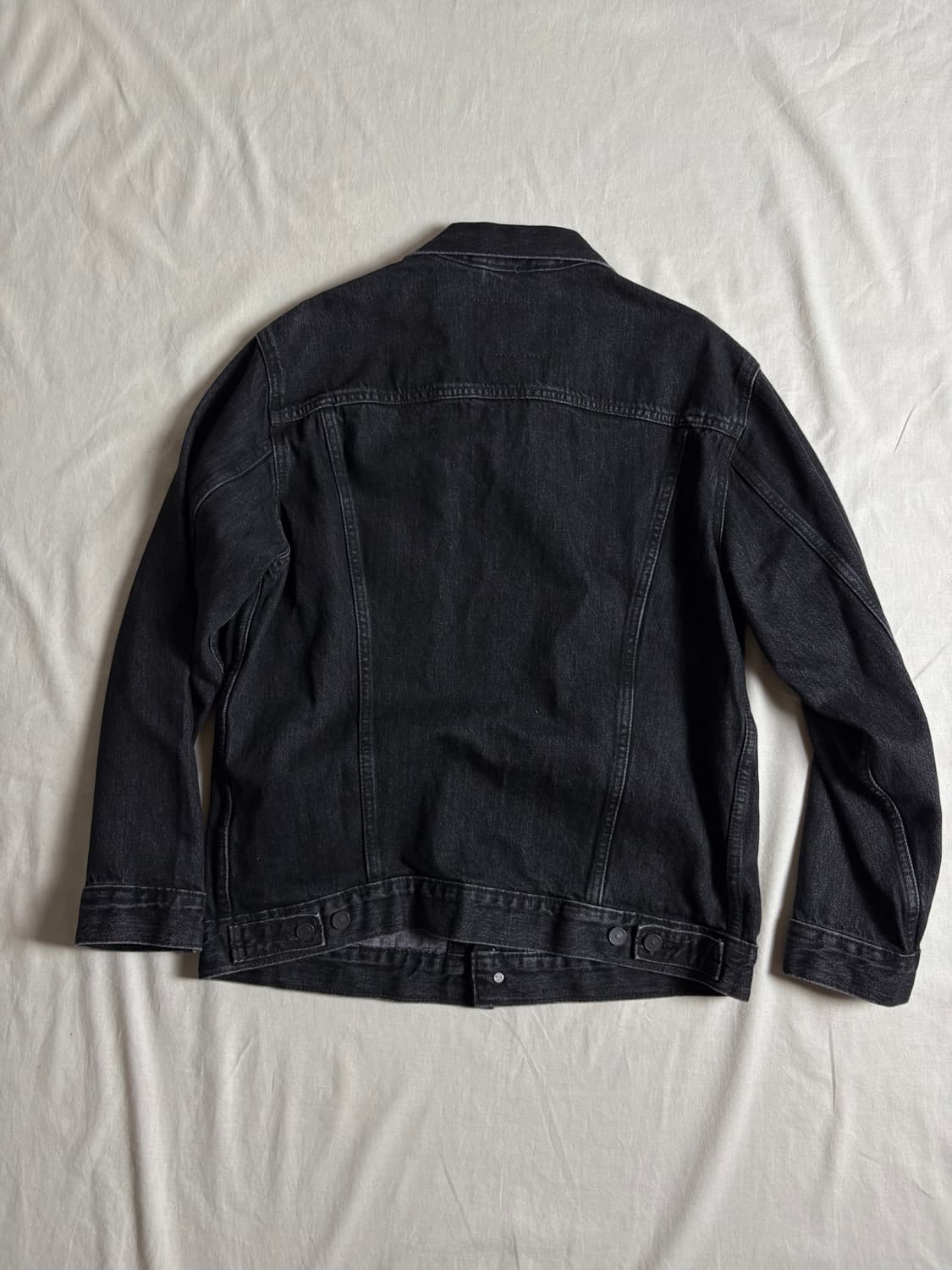 Levis 리바이스 블랙 데님 트러커 자켓 M 상품이미지2