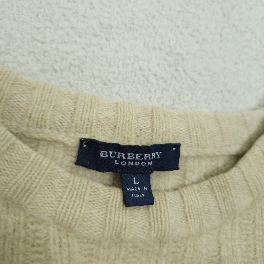 버버리 엘보 패치 메리노울 니트 L 상품이미지5