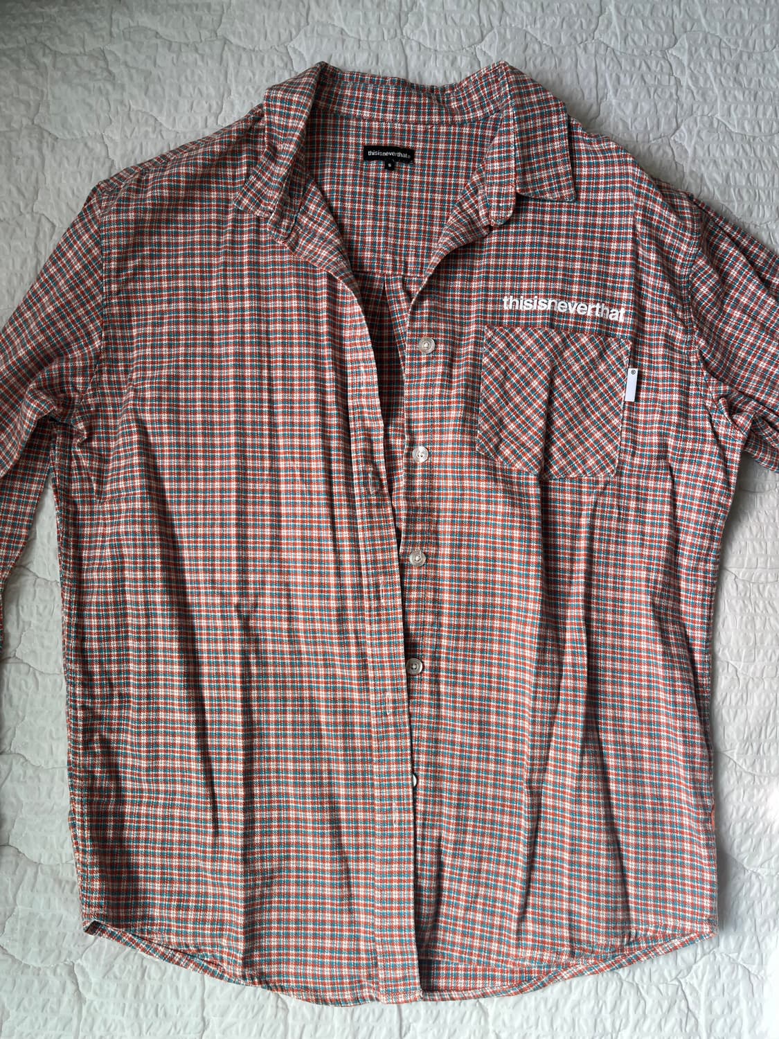 디스이즈네버댓 플란넬 오버핏 체크셔츠 S 상품이미지3