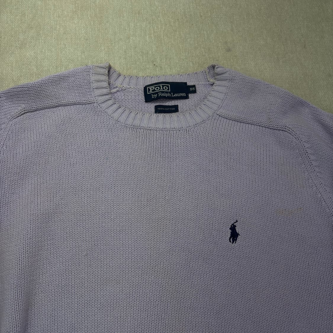 95 폴로랄프로렌 80s 코튼 퍼플니트  상품이미지2