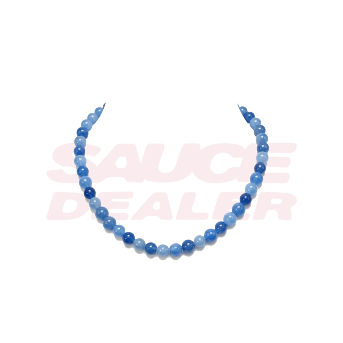 [SAUCE] 블루 아벤츄린 6.8mm 천연원석 비즈 목걸이 상품이미지1