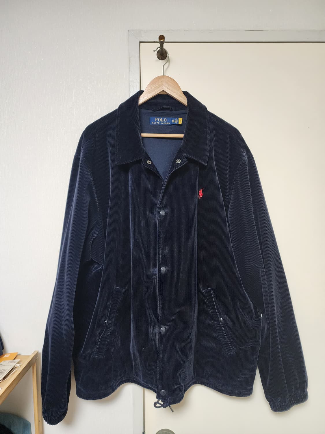 폴로 랄프 로렌 코듀로이 코치 자켓 네이비 XXL 상품이미지1