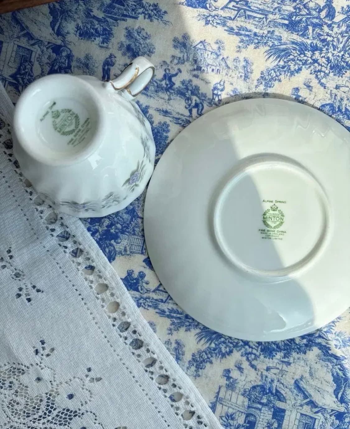 영국 빈티지 민튼 알파인 스프링 에소잔 듀오 상품이미지4