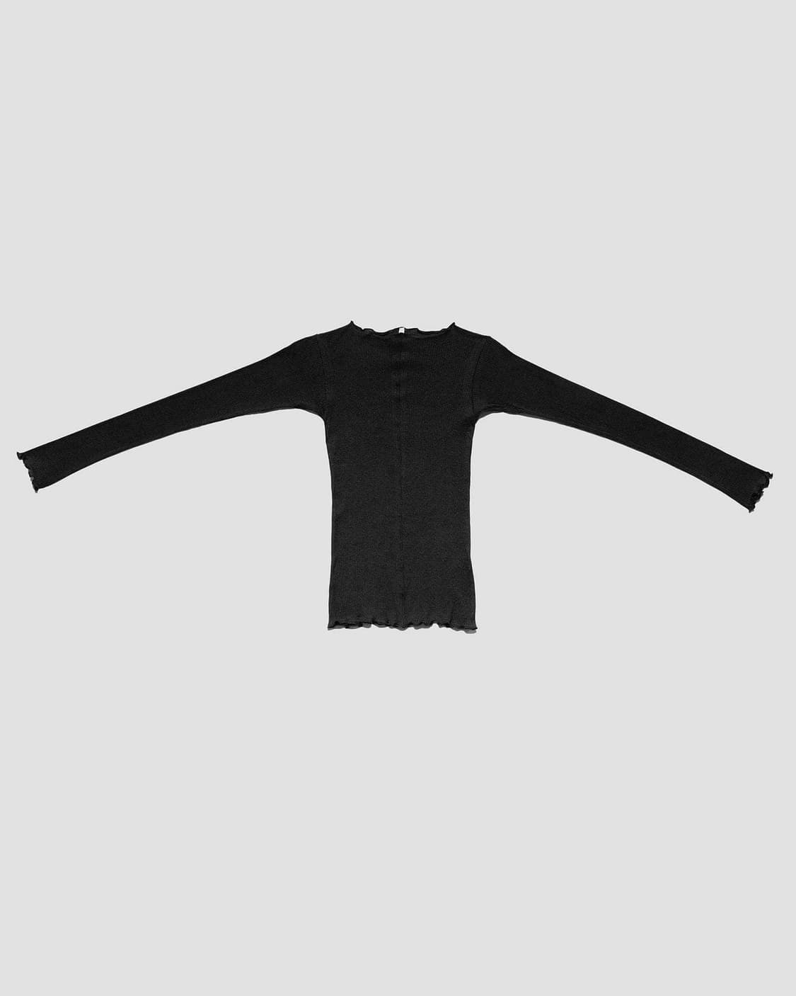 [S,M,L]베이스레인지 Pama 롱 슬리브리스 탑/블랙 상품이미지8