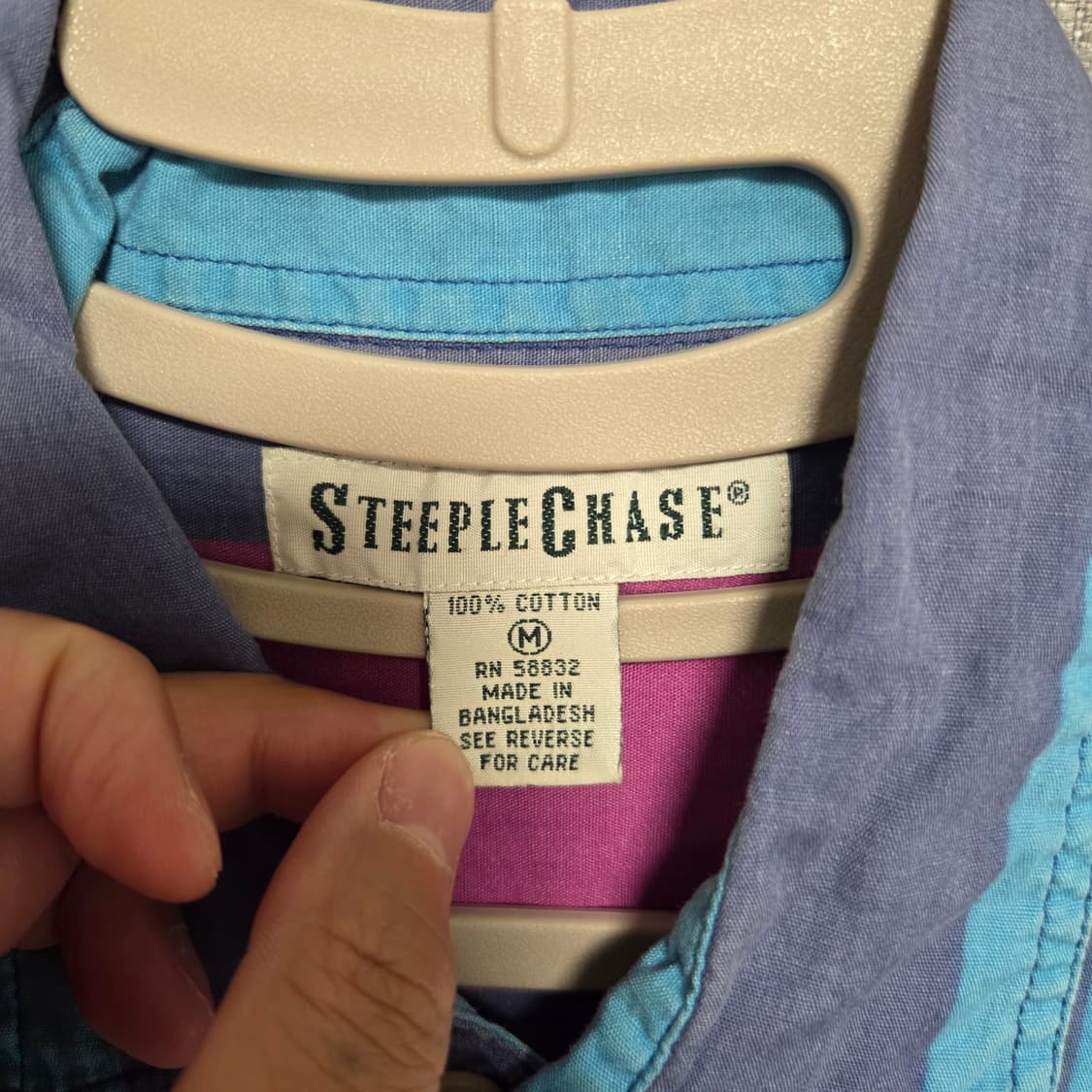 Steeple Chase 빈티지 반팔 셔츠 L-XL(100-105) 상품이미지5