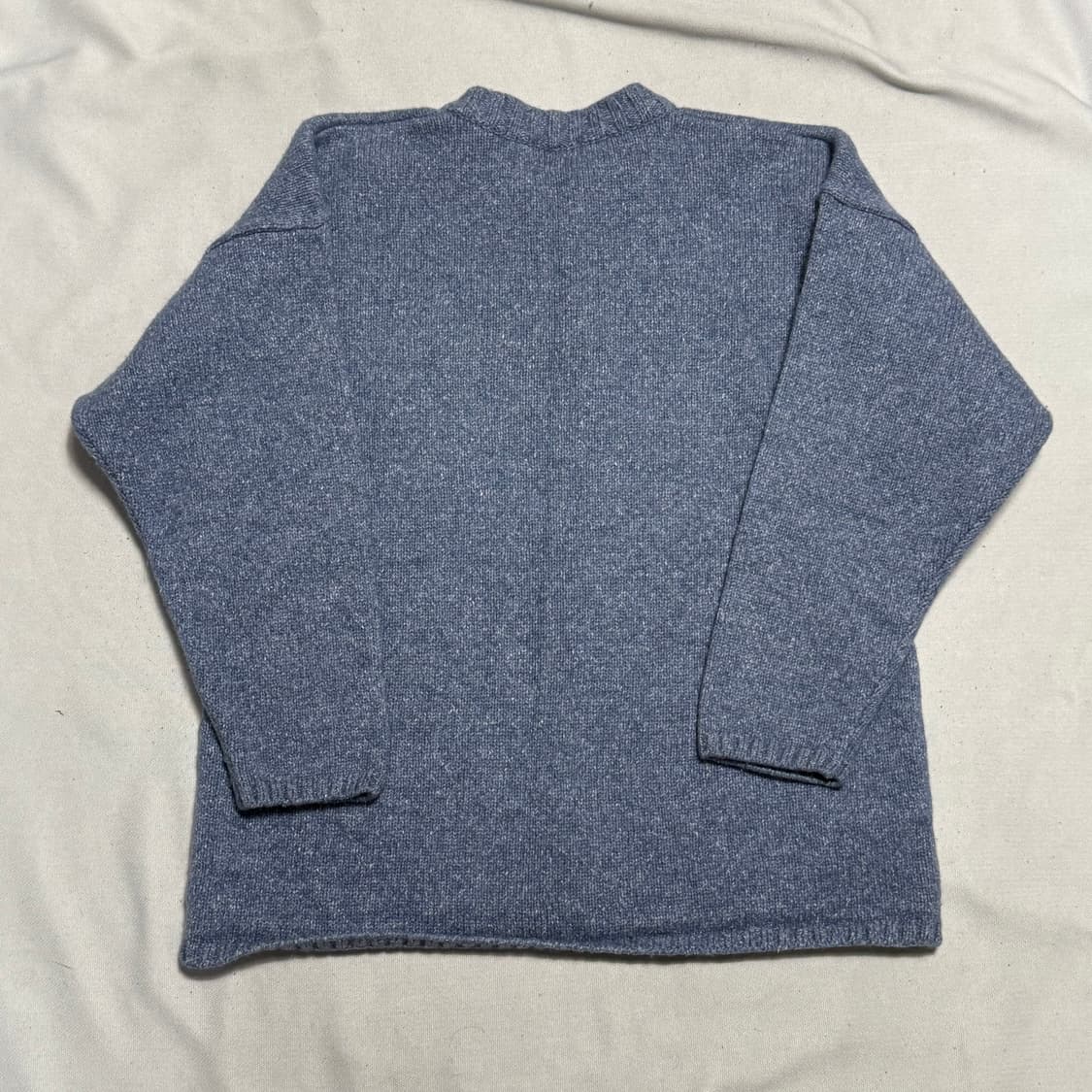 버버리 스카이블루 하프 집업 울 니트 상품이미지3