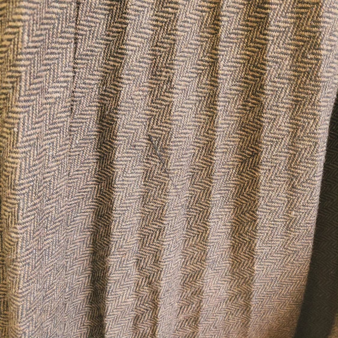 브라운 헤링본 플리츠 울스커트 상품이미지10