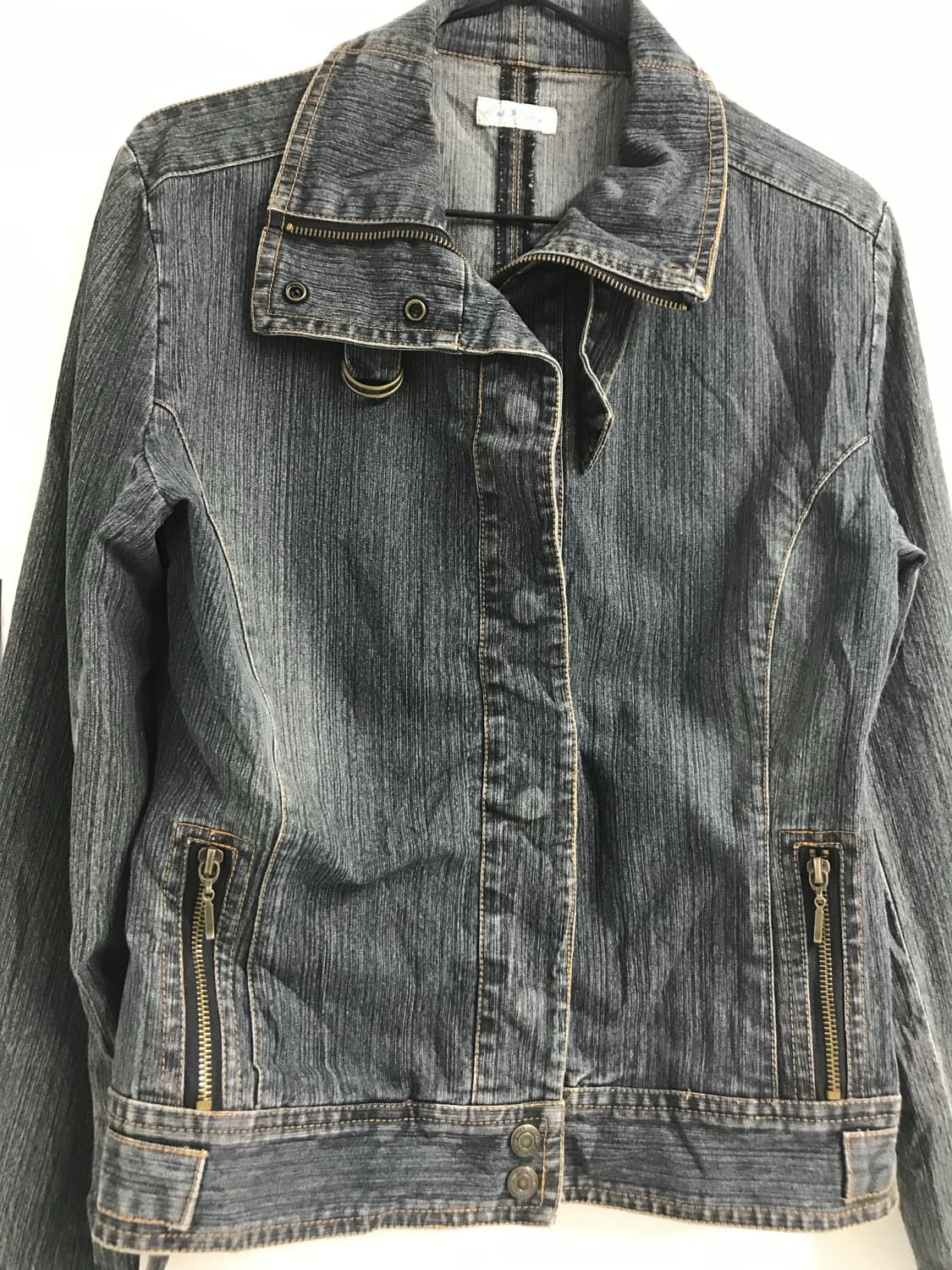 00s neck buckle denim jacket 상품이미지2