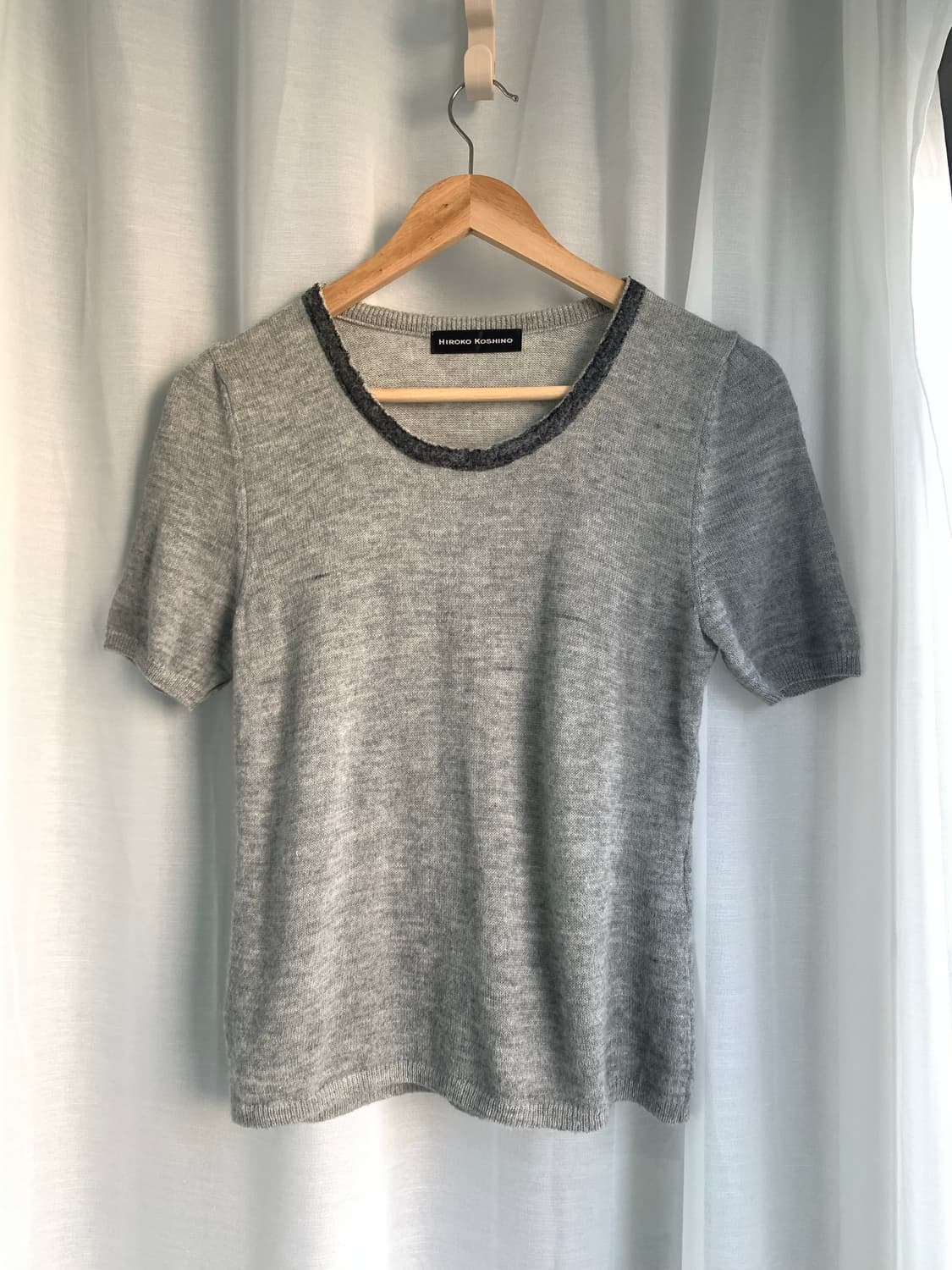 Hiroko Koshino grey wool half knit 상품이미지1