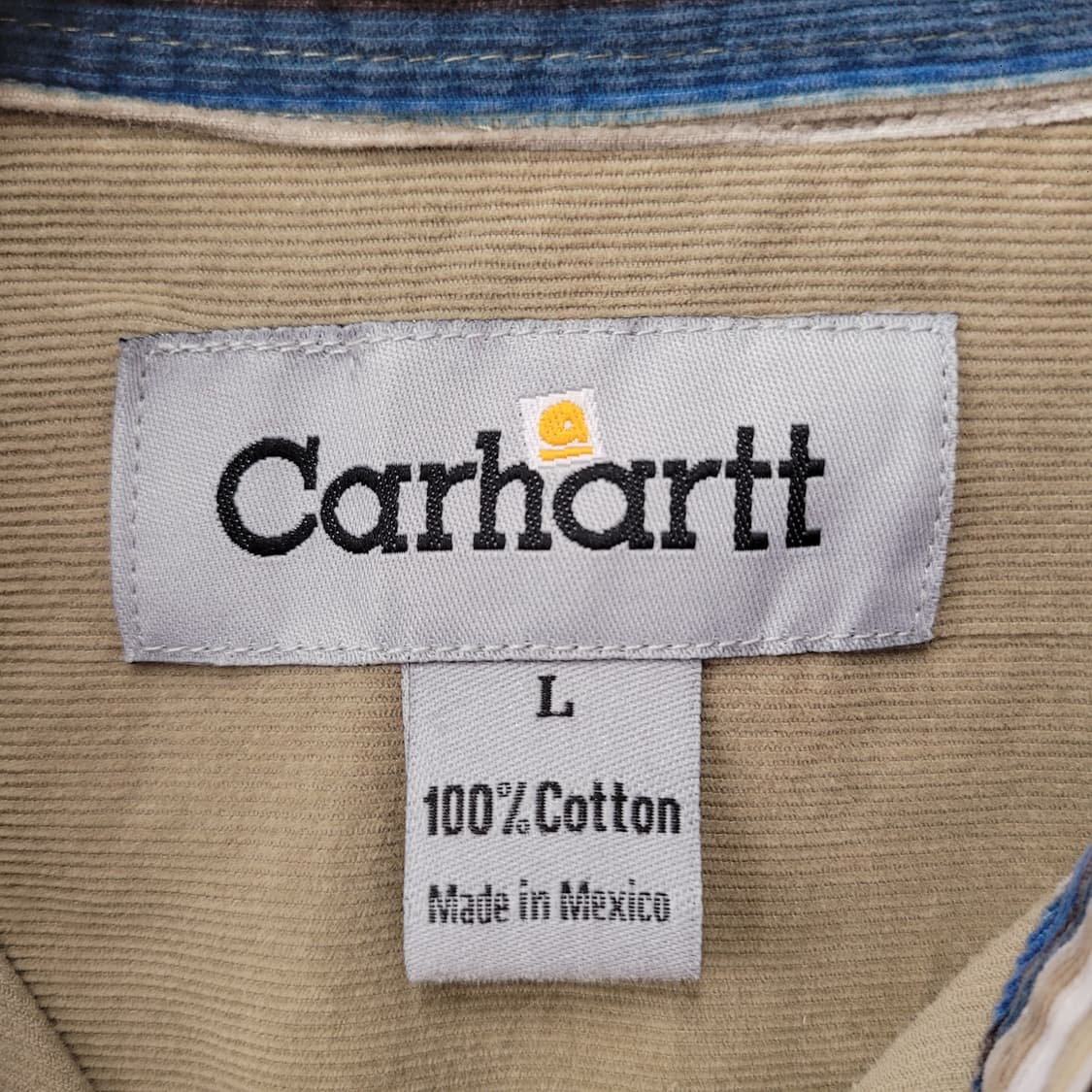 Carhartt 칼하트 코듀로이 셔츠 베이지 상품이미지4