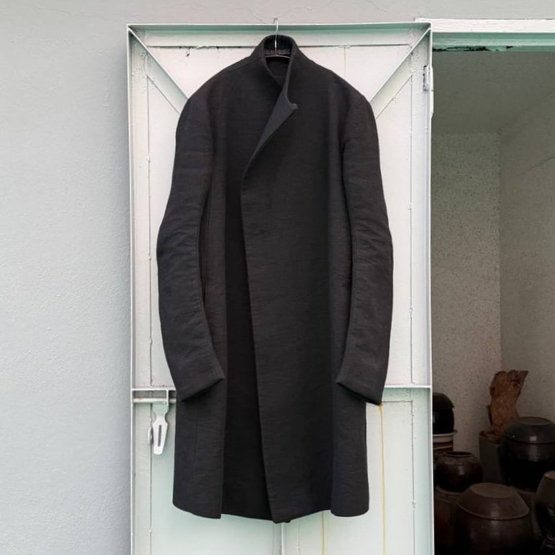 Obscur High-Neck Wool Coat 상품이미지7