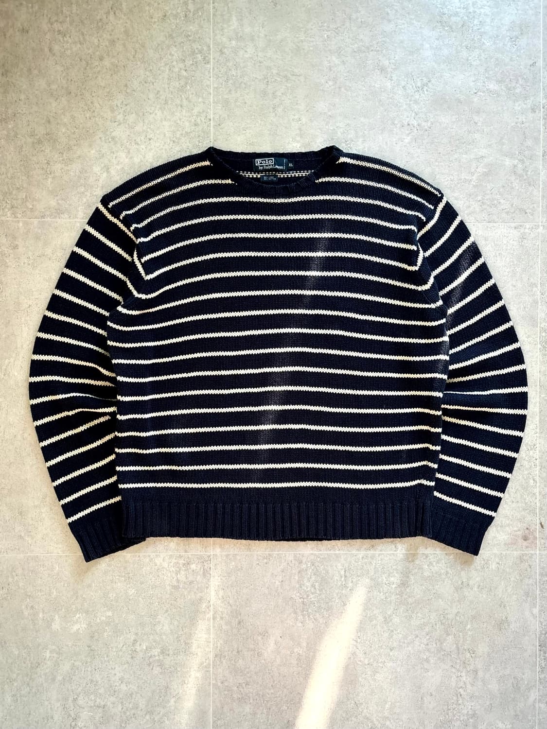 90's 폴로 랄프로렌 스트라이프 니트 스웨터 XL(105) 상품이미지1
