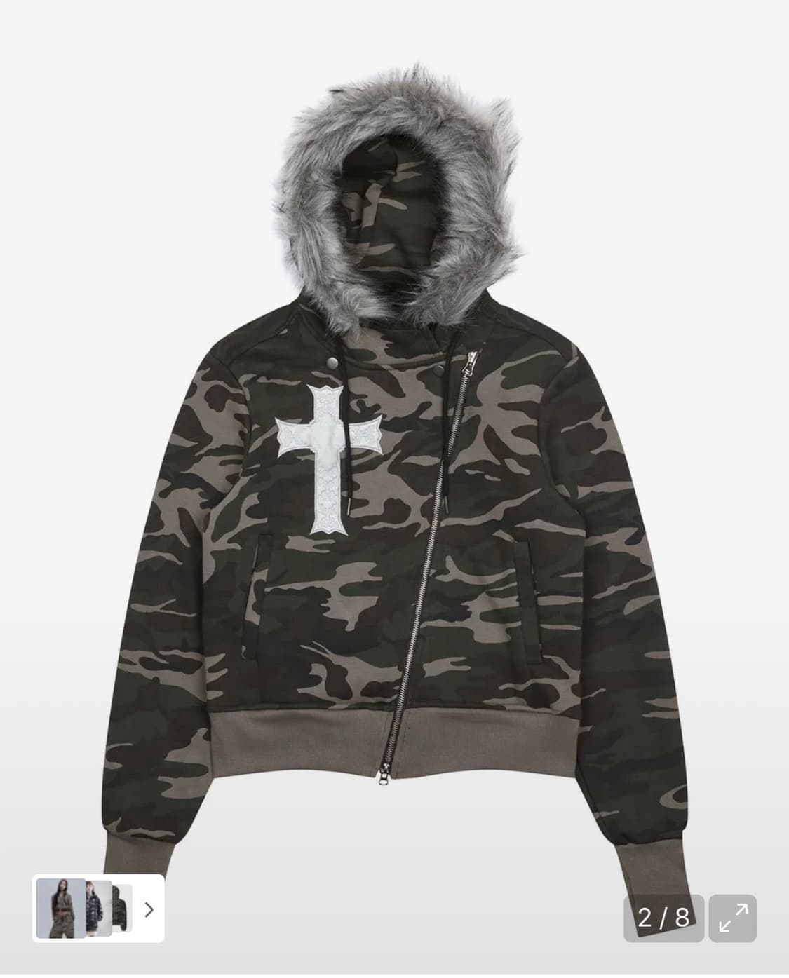 러브이즈트루 퍼 후드집업 상품이미지2