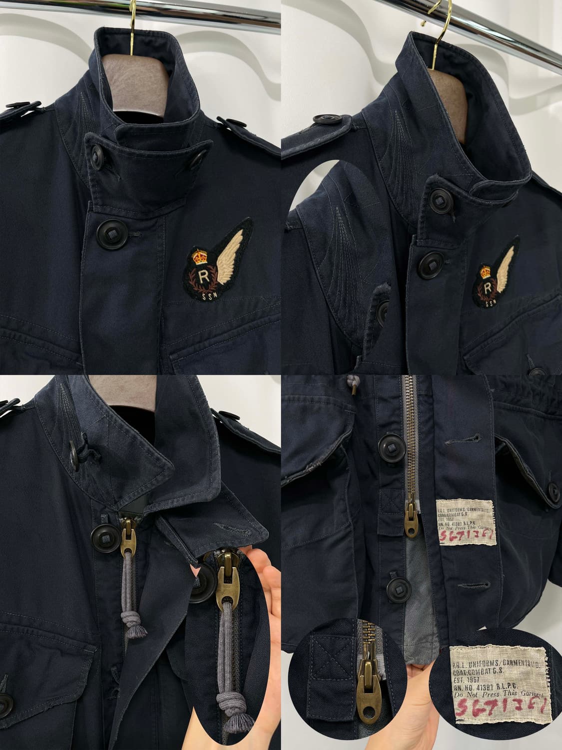 폴로 랄프로렌 RAF 영국군 필드 스모크 컴뱃필드 밀리터리 자켓 상품이미지6