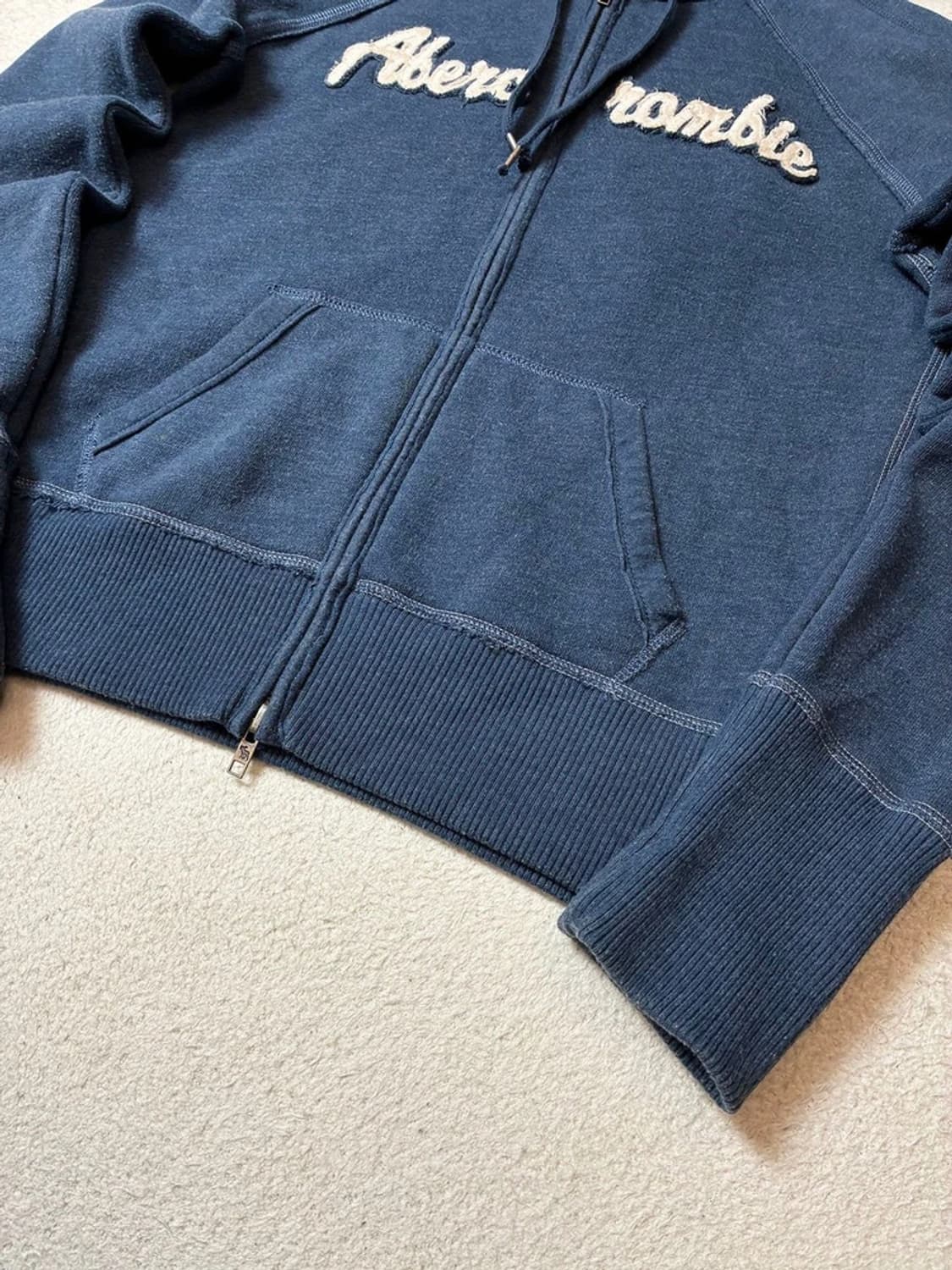 아베크롬비 00's Y2K 자수 로고 후드 집업 PN7198 상품이미지4