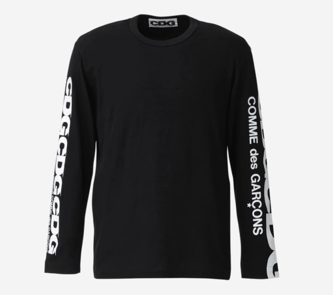 꼼데가르송 CDG 사이드로고 롱슬리브 상품이미지1