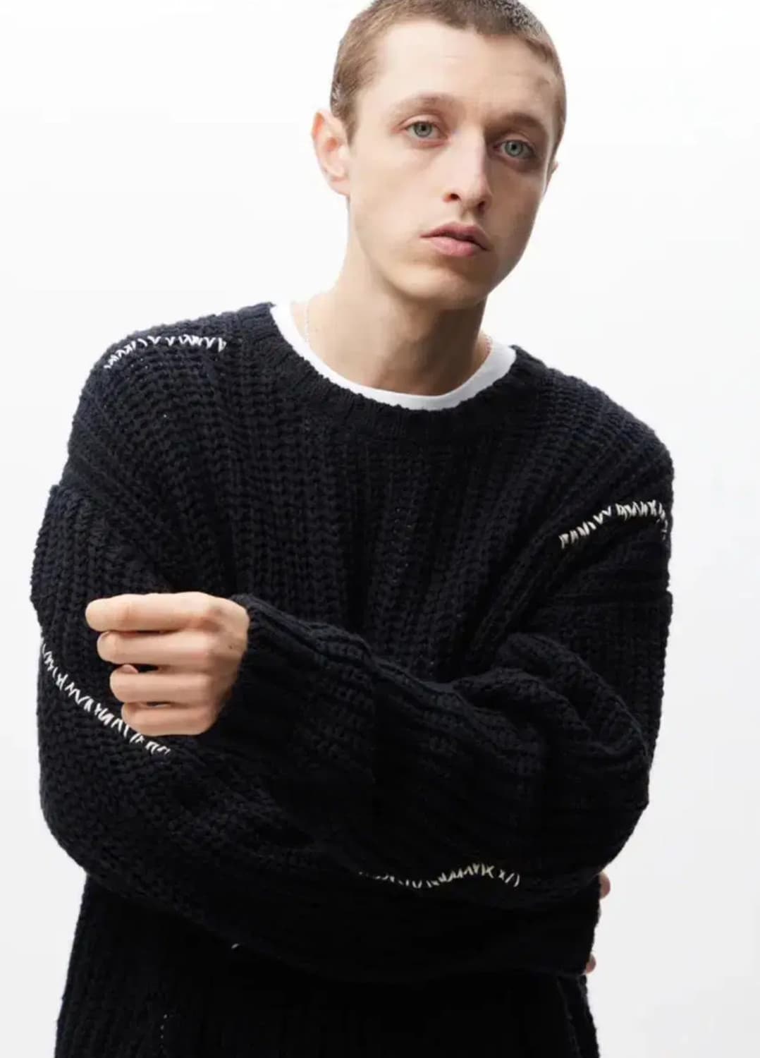 네이버후드 24SS SAVAGE KNIT BLACK 상품이미지9