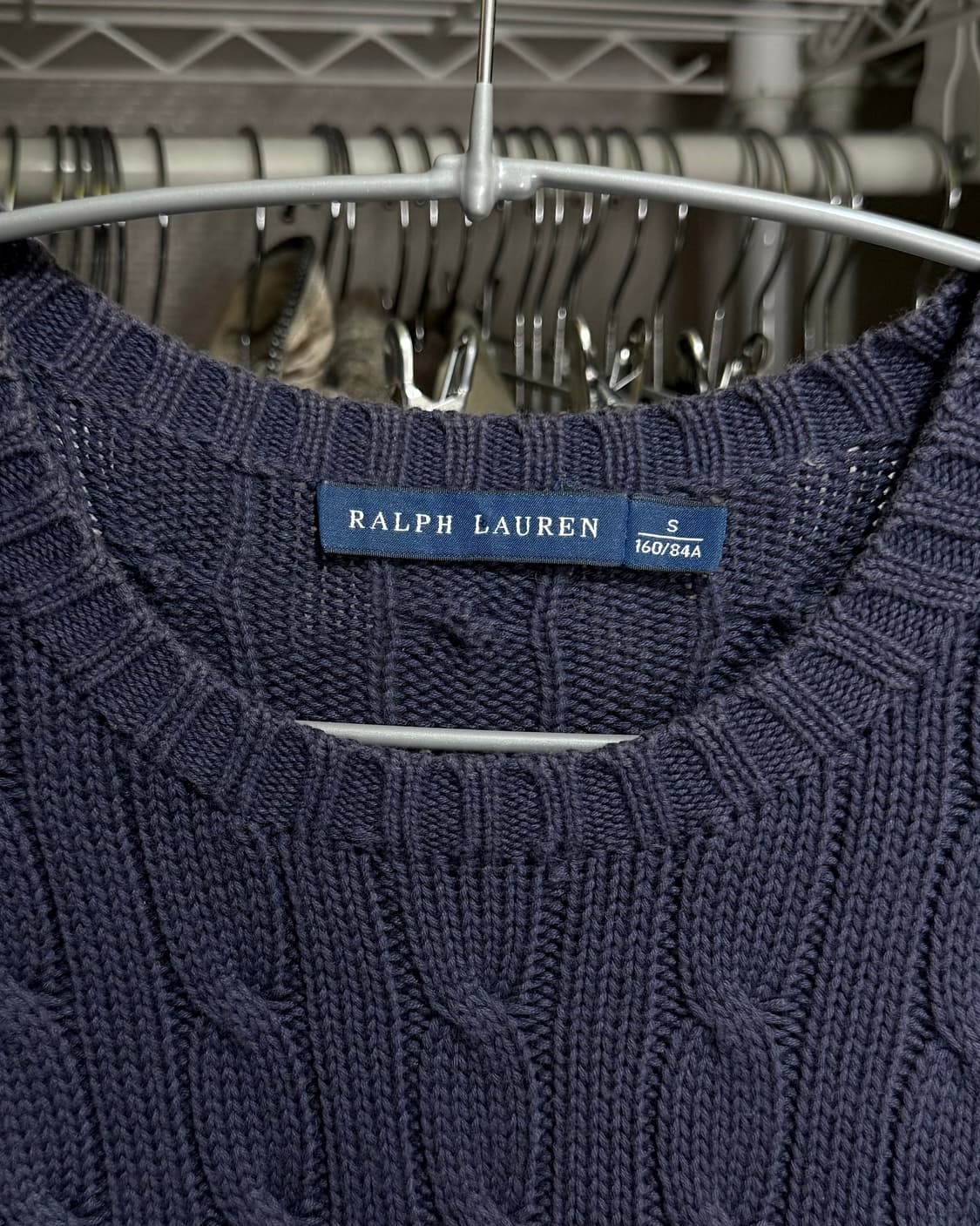 폴로 랄프로렌 네이비 꽈배기 니트 상품이미지5