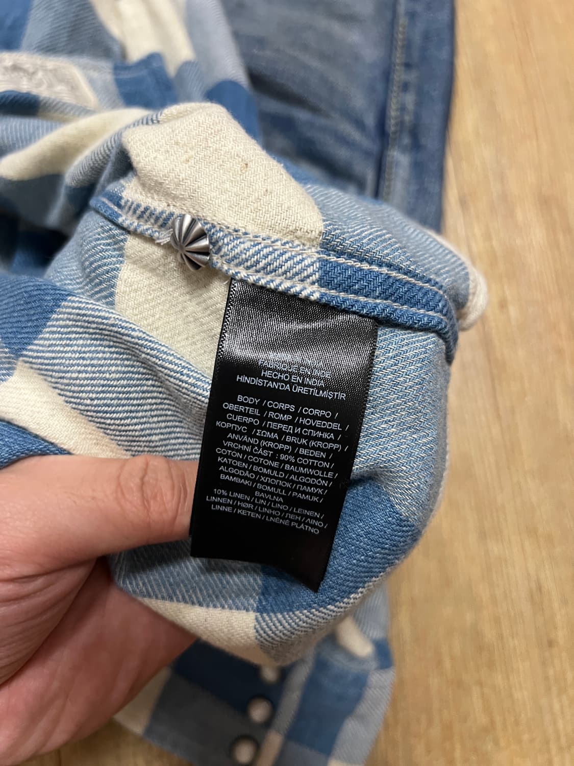 택포30) RRL 더블알엘 플래드 웨스턴 셔츠 M 상품이미지4