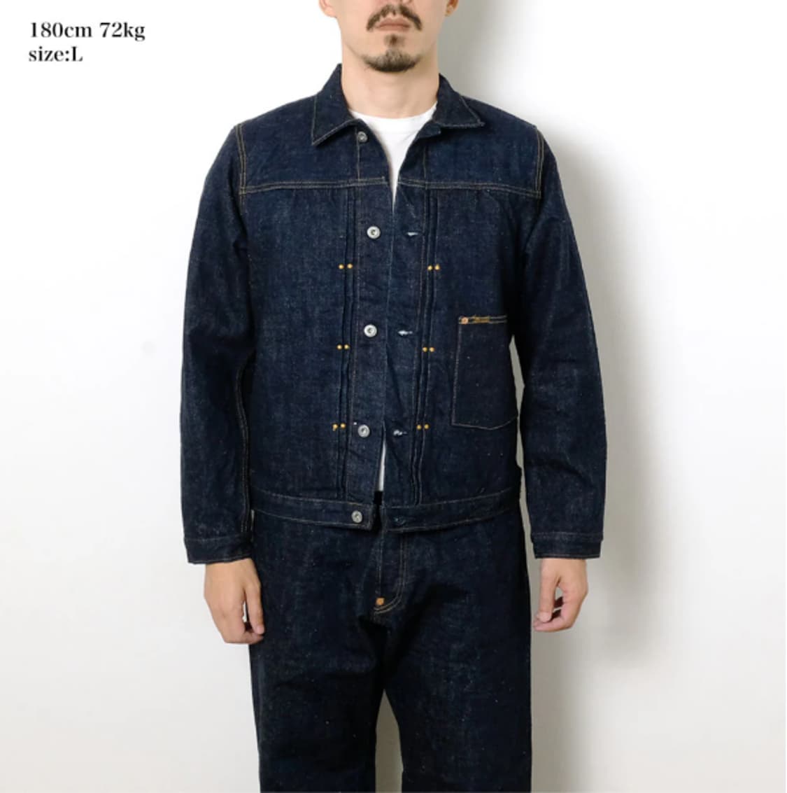 일본 브랜드 빅존 1세대 대전판 16oz 셀비지 데님자켓 상품이미지2