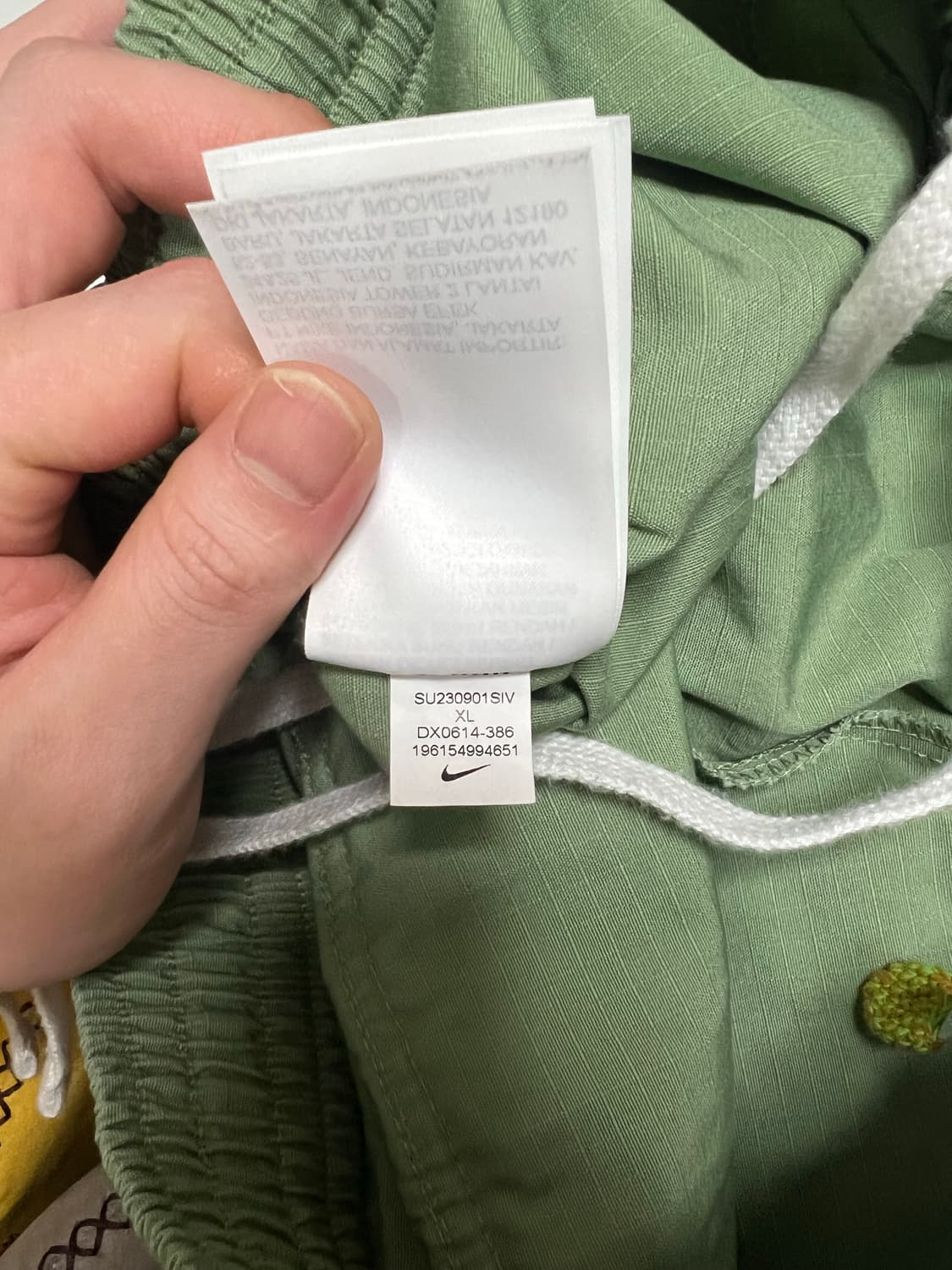 [XL] 나이키 클럽 우븐 카고 팬츠 오일 그린 - 아시아 상품이미지7