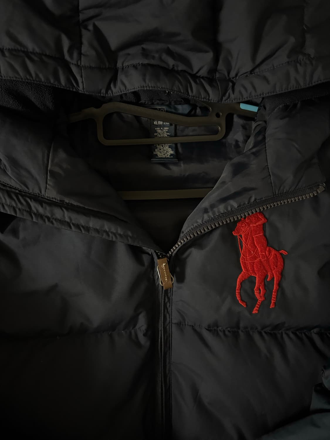 폴로 빅포니 패딩 네이비 L 상품이미지3