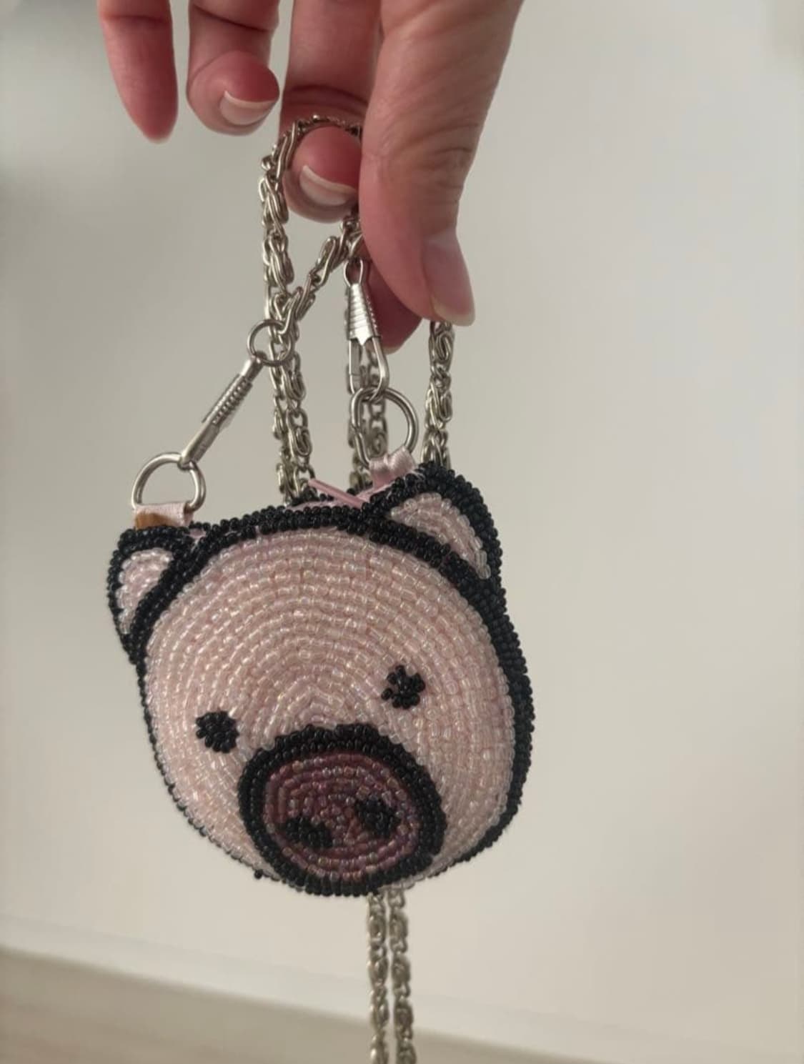 드러그스토어 돼지 비즈 크로스백 상품이미지1