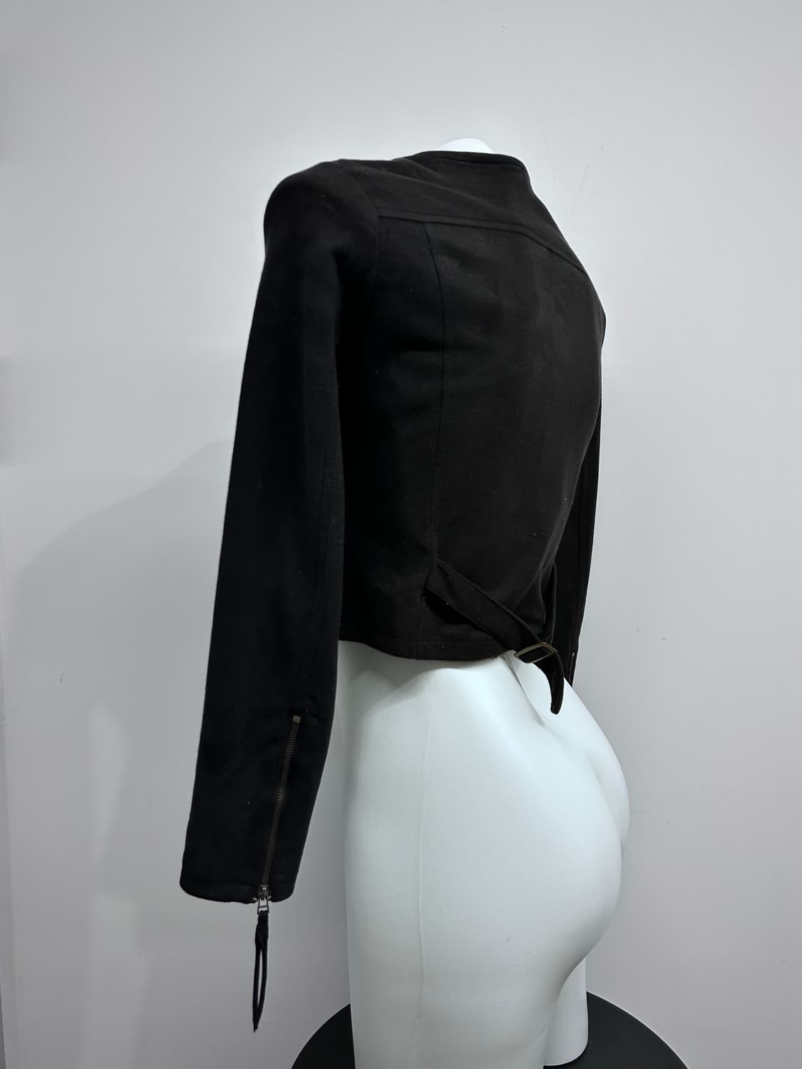 사선 지퍼 더블 클로징 자켓 상품이미지4