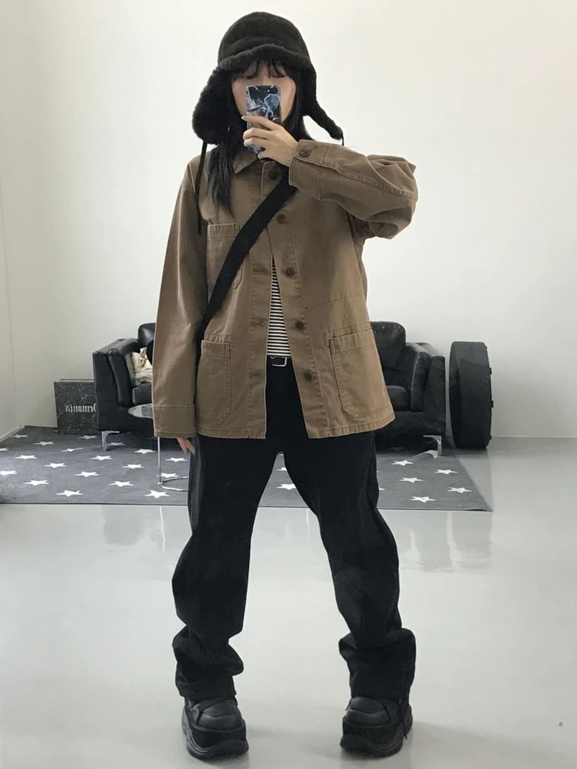 유니클로 베이지 자켓 상품이미지1