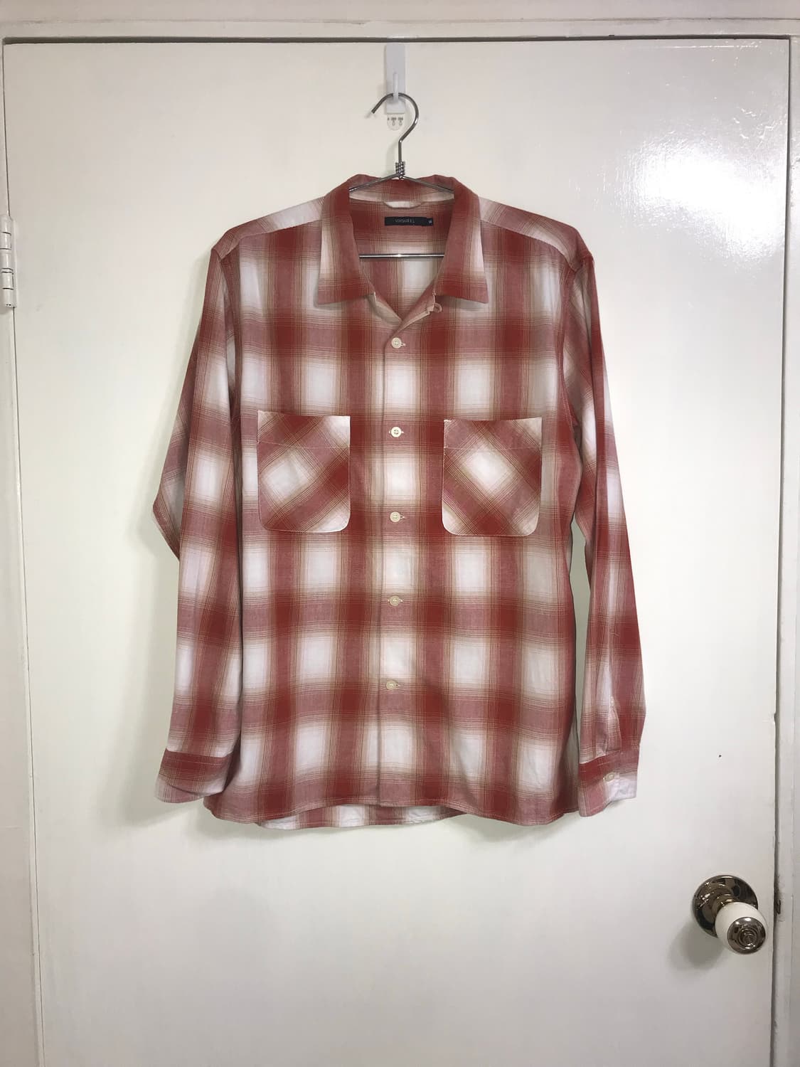 (UNISEX) VINTAGE E.L Ombre Check Shirts 상품이미지4