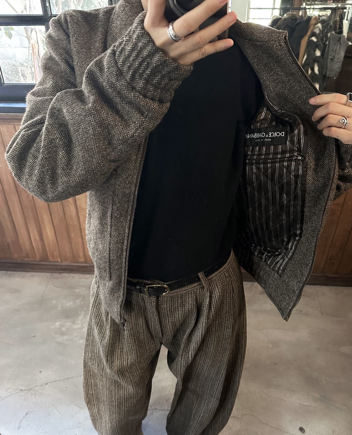 DOLCE&GABBANA herringbone quilted jacket 상품이미지5