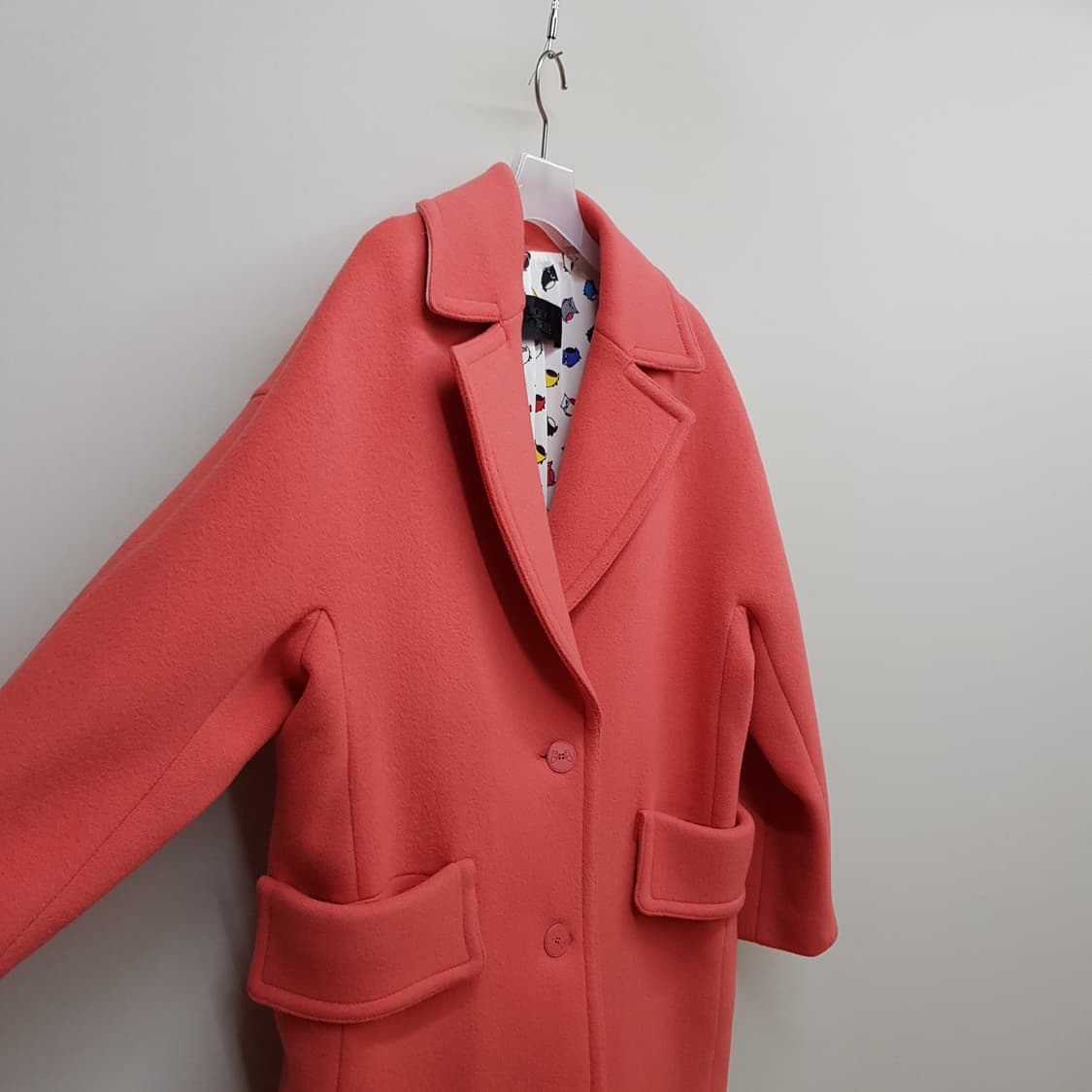 럭키슈에뜨 캐시미어 블렌드 싱글 울 코트 36사이즈 상품이미지3