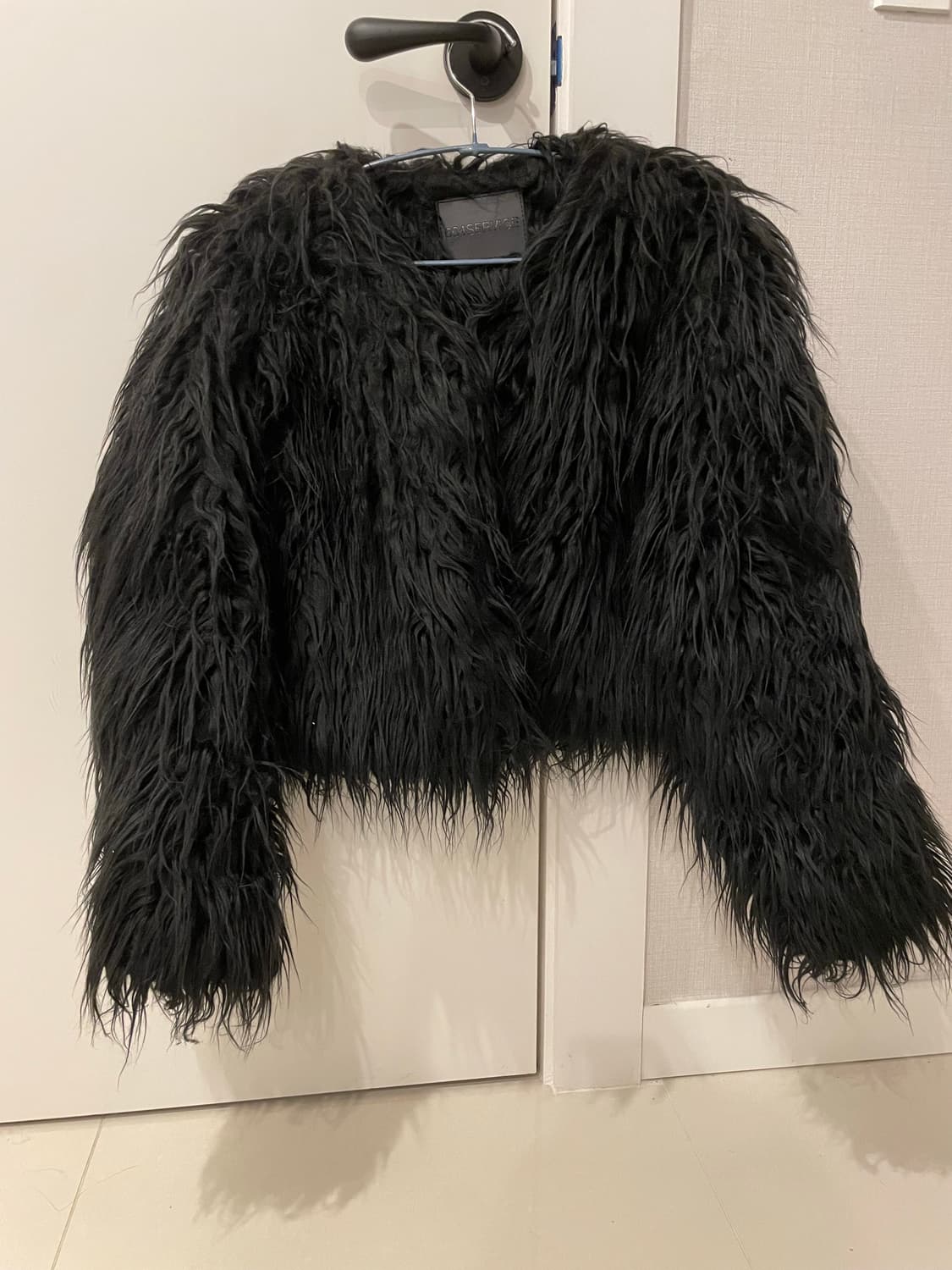 604서비스 FUR JACKET WITH ARMY PATCH IN BLA 상품이미지5