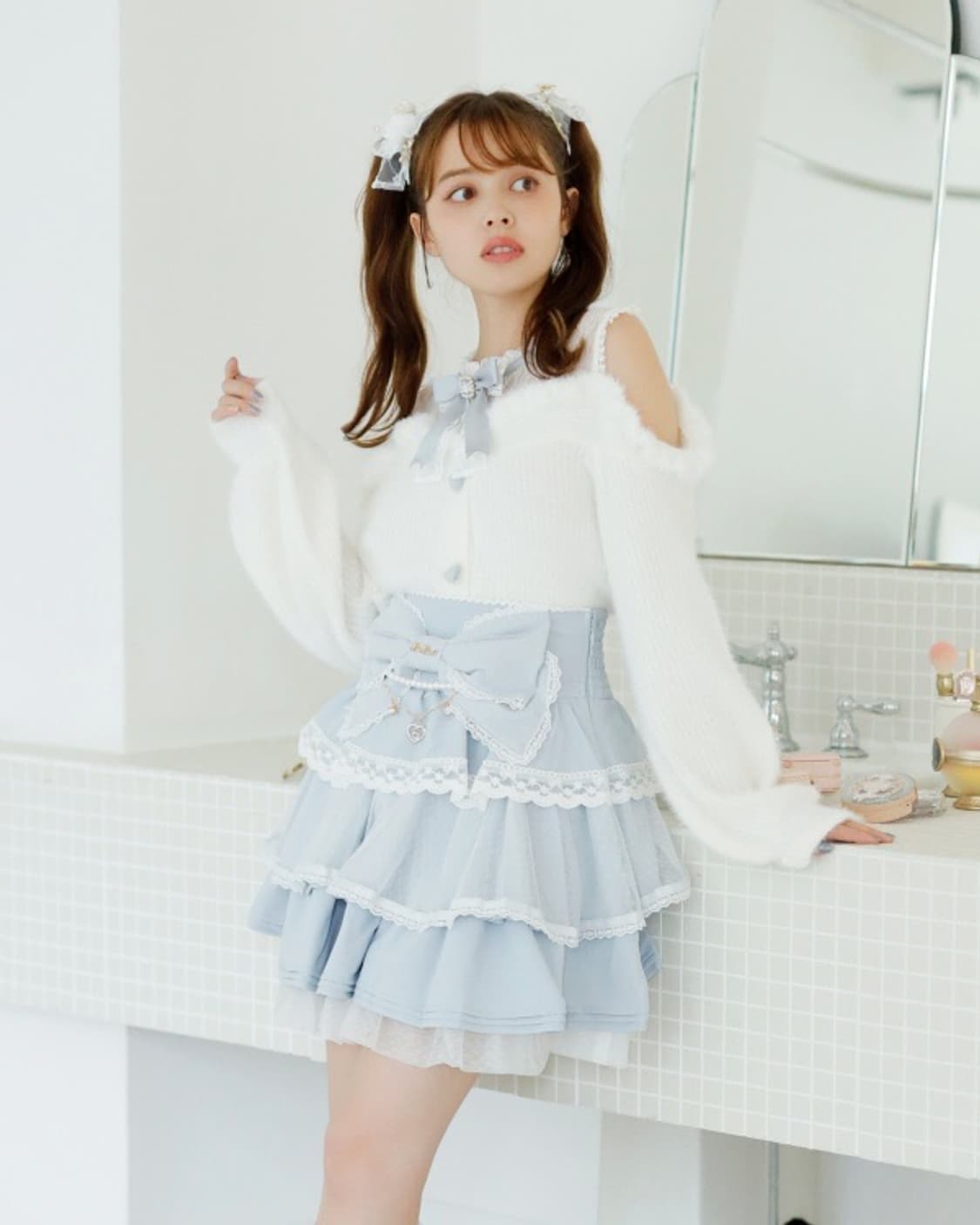 리즈리사 앙고라 오프숄더 니트  상품이미지6