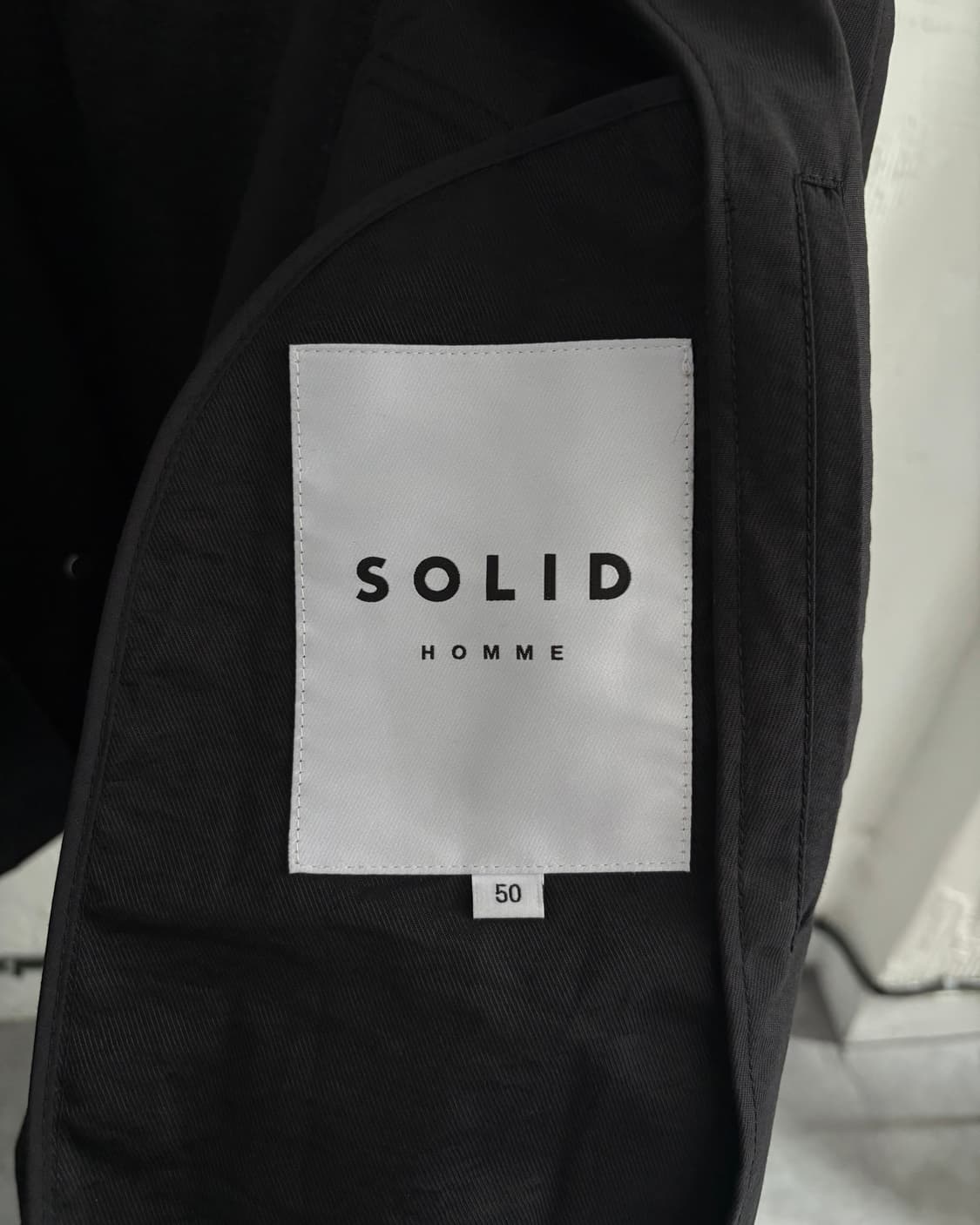 Solid Homme 솔리드옴므 블랙 쉘 파카 상품이미지6