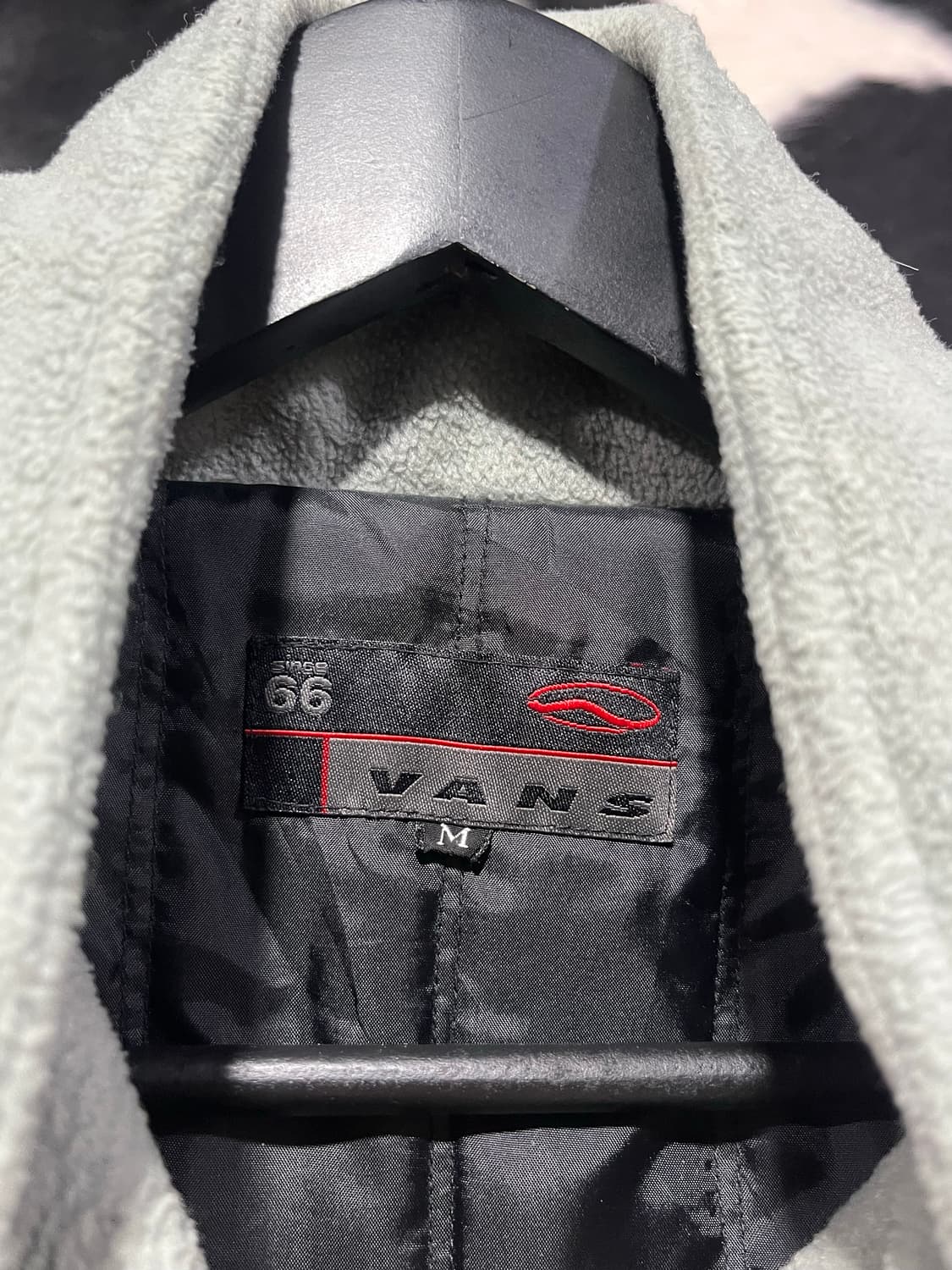 반스 배색라인 플리스집업 상품이미지3