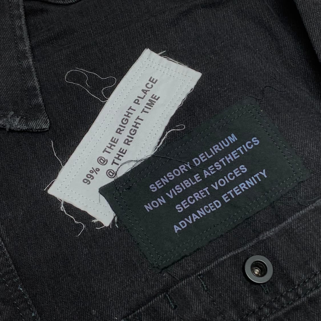 디젤 디스트레스드 오버사이즈 블랙 데님 셔츠 상품이미지4