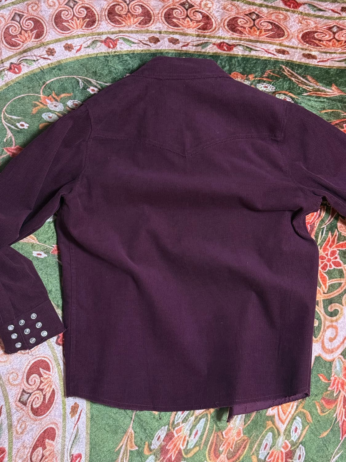 CORDUROY WESTERN SHIRTS BURGUNDY 상품이미지2