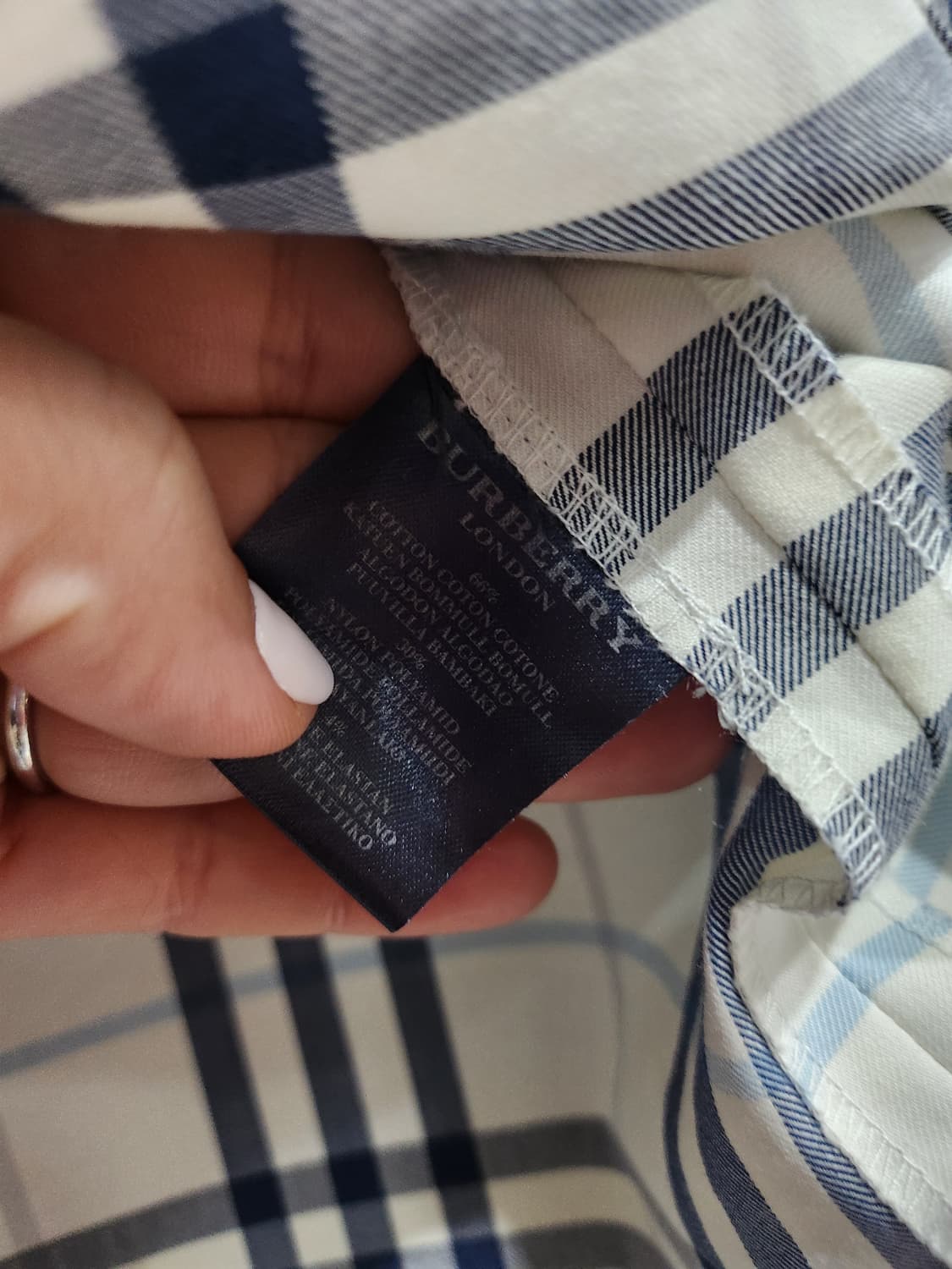 버버리 런던 체크 셔츠 원피스 L 정품 상품이미지8