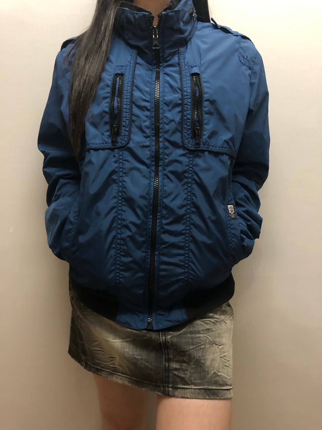 빈티지 버커루 블루 펑크 점퍼 상품이미지4