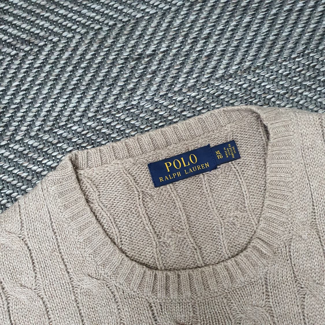 폴로 랄프로렌 케이블 면니트 남자110 상품이미지2