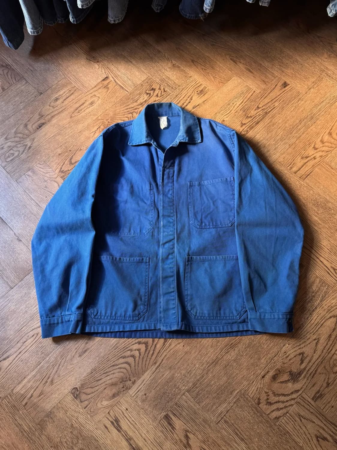 [L]90's 빈티지 잉크블루 프렌치 워크자켓 상품이미지1