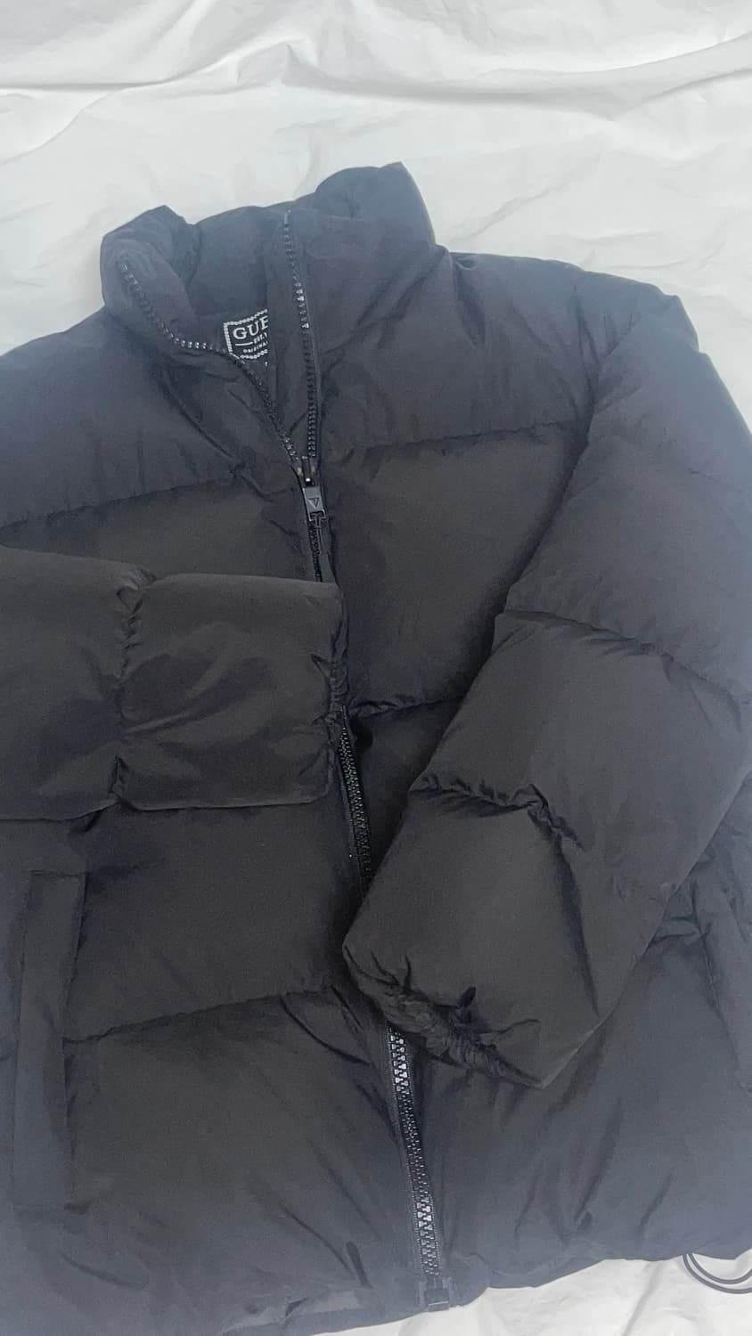 게스 여성 블랙 숏패딩 S 상품이미지2