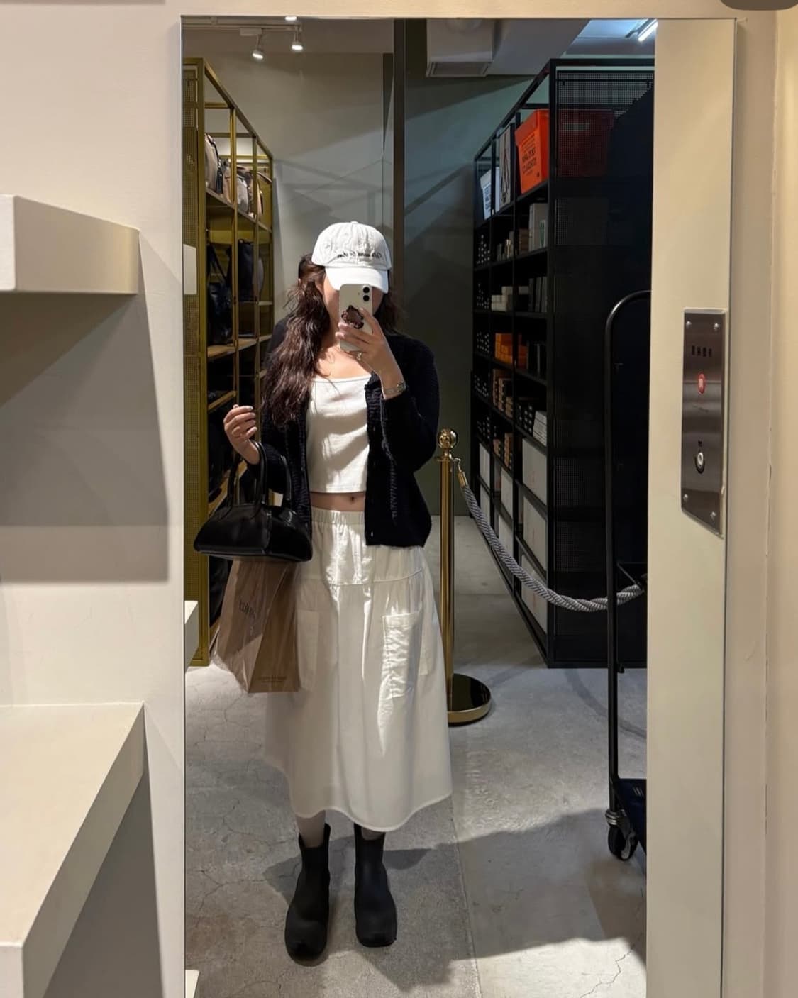 [새상품] 러브바이무드 에이프런 스커트  상품이미지3