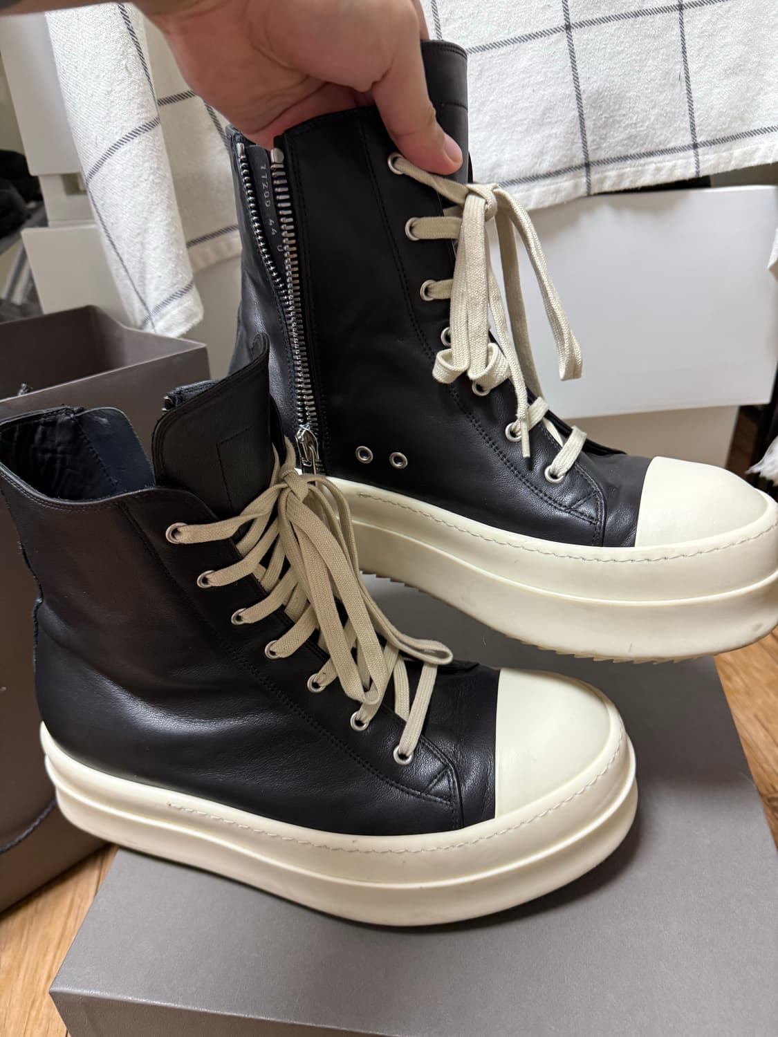 44)릭오웬스 메가범퍼 라몬즈 레더 상품이미지8