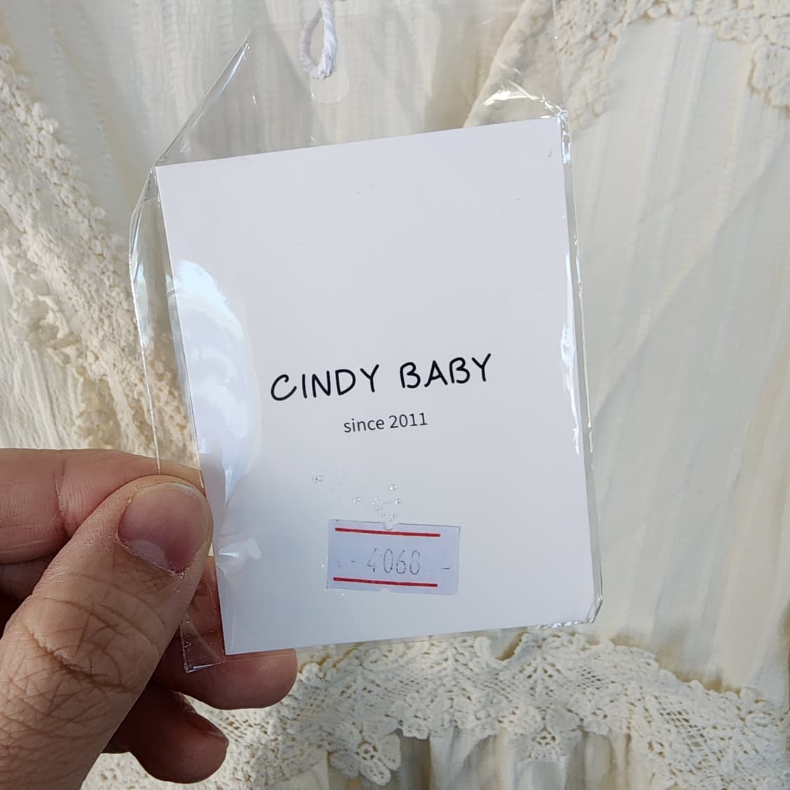 레이스 배색 블라우스 아이보리 상품이미지6